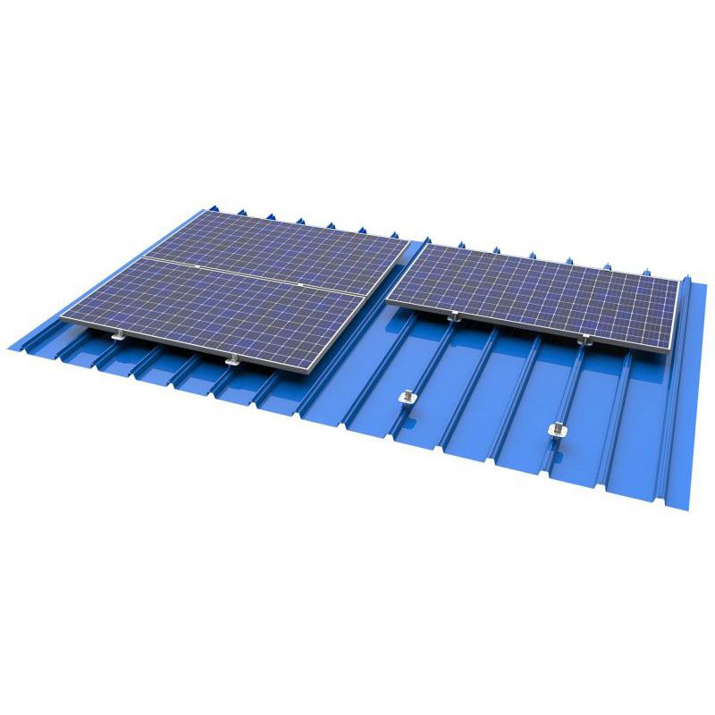 Montagens de painel solar para sistema de montagem solar em telhado de metal